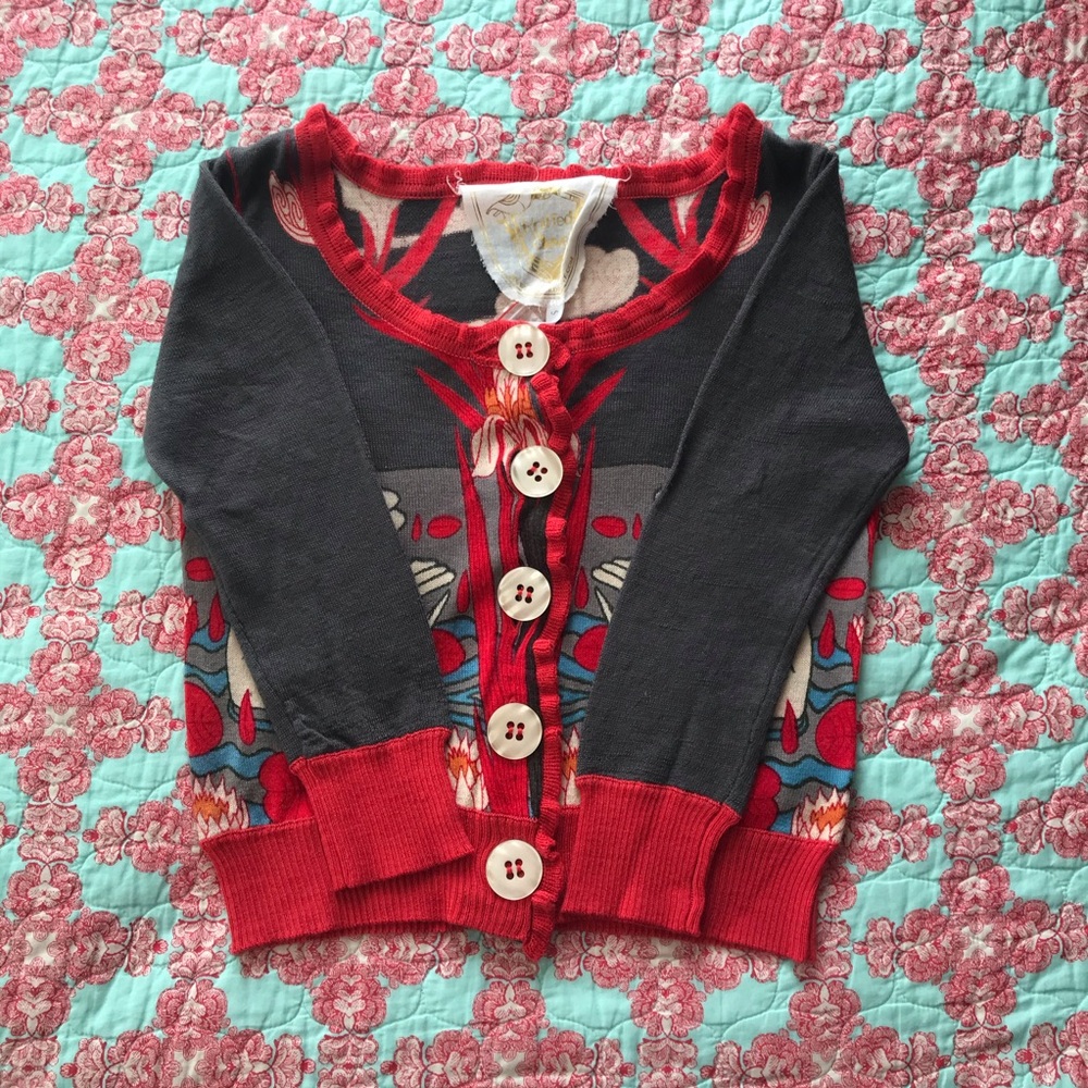 ❤️NOT FOR SALE❤️Anthropologie Swan cardigan 🦢 - Picture 2 of 3